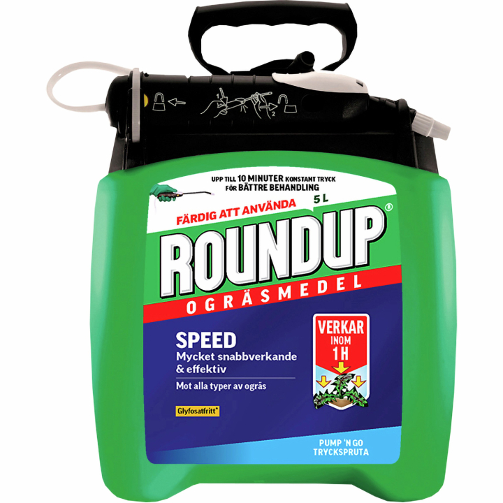 Roundup Speed Pump'n Go ogräsmedel 5L i gruppen Husqvarna Skog och Trädgårdsprodukter / Gräsfrö och gödsel / Odling hos GPLSHOP (42164)