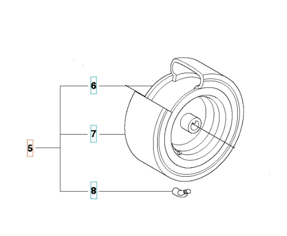 Hjul bak R111B, R111B5, R112C, R112C5, C112iC i gruppen  hos GPLSHOP (5255849-01)