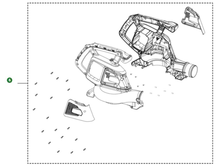 Housing Assy i gruppen Reservdelar Husqvarna 120iBV hos GPLSHOP (5311478-79)