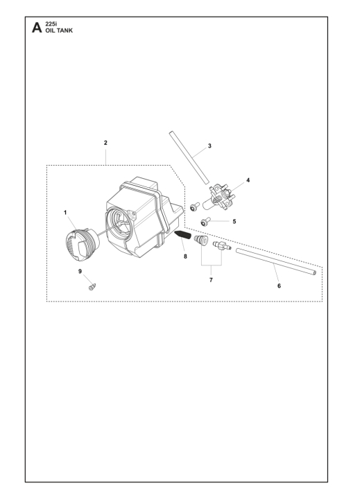 Tank Assy 225I Servicer Parts i gruppen  hos GPLSHOP (5376482-01)