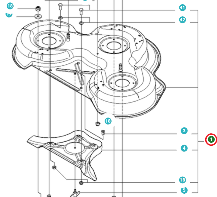 Deck Shell Assy Combi 94 Blac i gruppen  hos GPLSHOP (5812374-08)