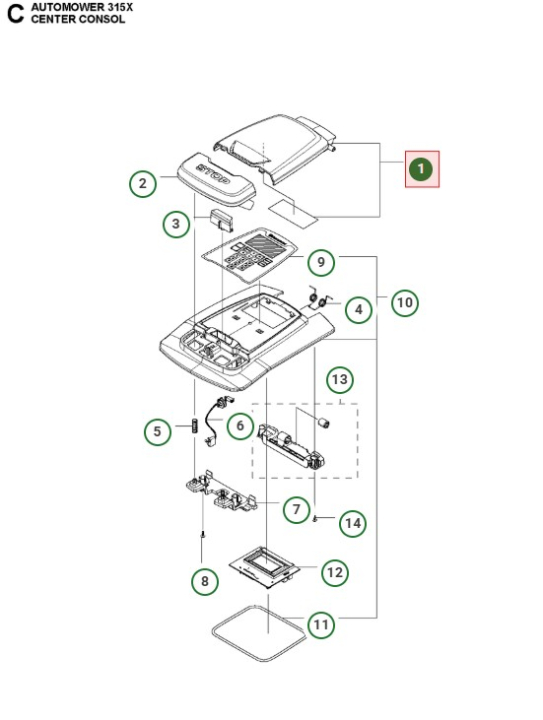 Hatch Kit Svart i gruppen Reservdelar Robotgräsklippare / Reservdelar Husqvarna Automower® 315X / Automower 315X - 2020 hos GPLSHOP (5876513-02)