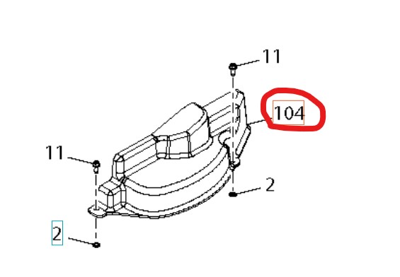 Guard 97Crd Rh Mandrel Cover i gruppen  hos GPLSHOP (5928481-01)