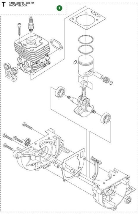 Short Block Assy B180 5947291-01 i gruppen  hos GPLSHOP (5947291-01)