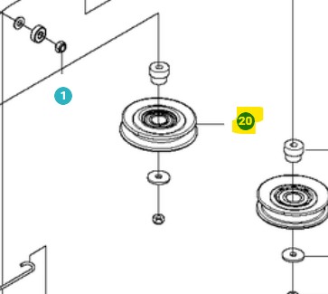 Pulley Assy With Bearing Spa D i gruppen  hos GPLSHOP (5979226-01)