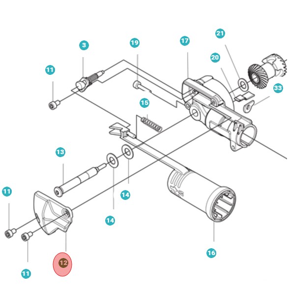 Cover Gear Housing i gruppen  hos GPLSHOP (5979740-01)