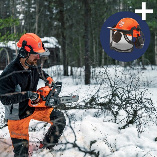 Skogshjälm Husqvarna Functional på köpet!